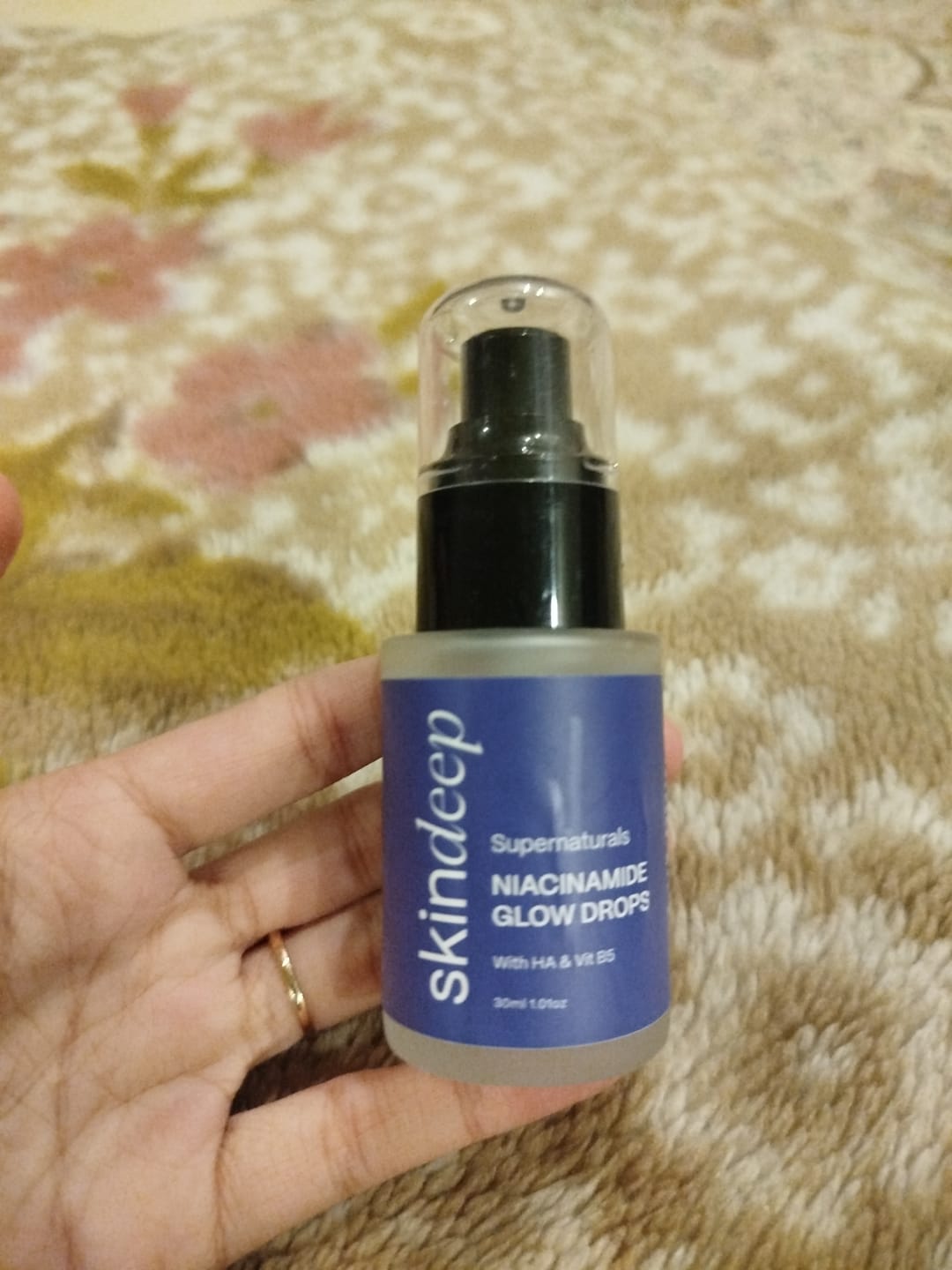 Customer photo review of NIACINAMIDE GLOW DROPS - with HA & Vit B5
