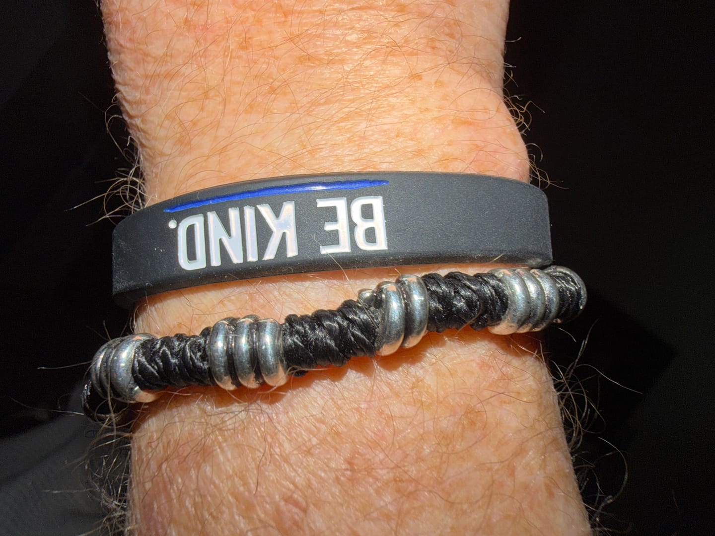 Customer photo review of Be Kind - Silicone Bracelet