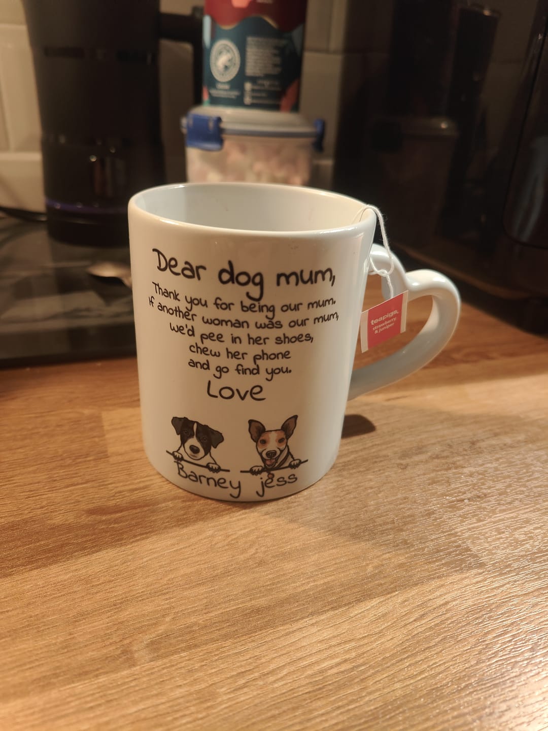 Customer photo review of Dear Dog Parent - Personalised Mug