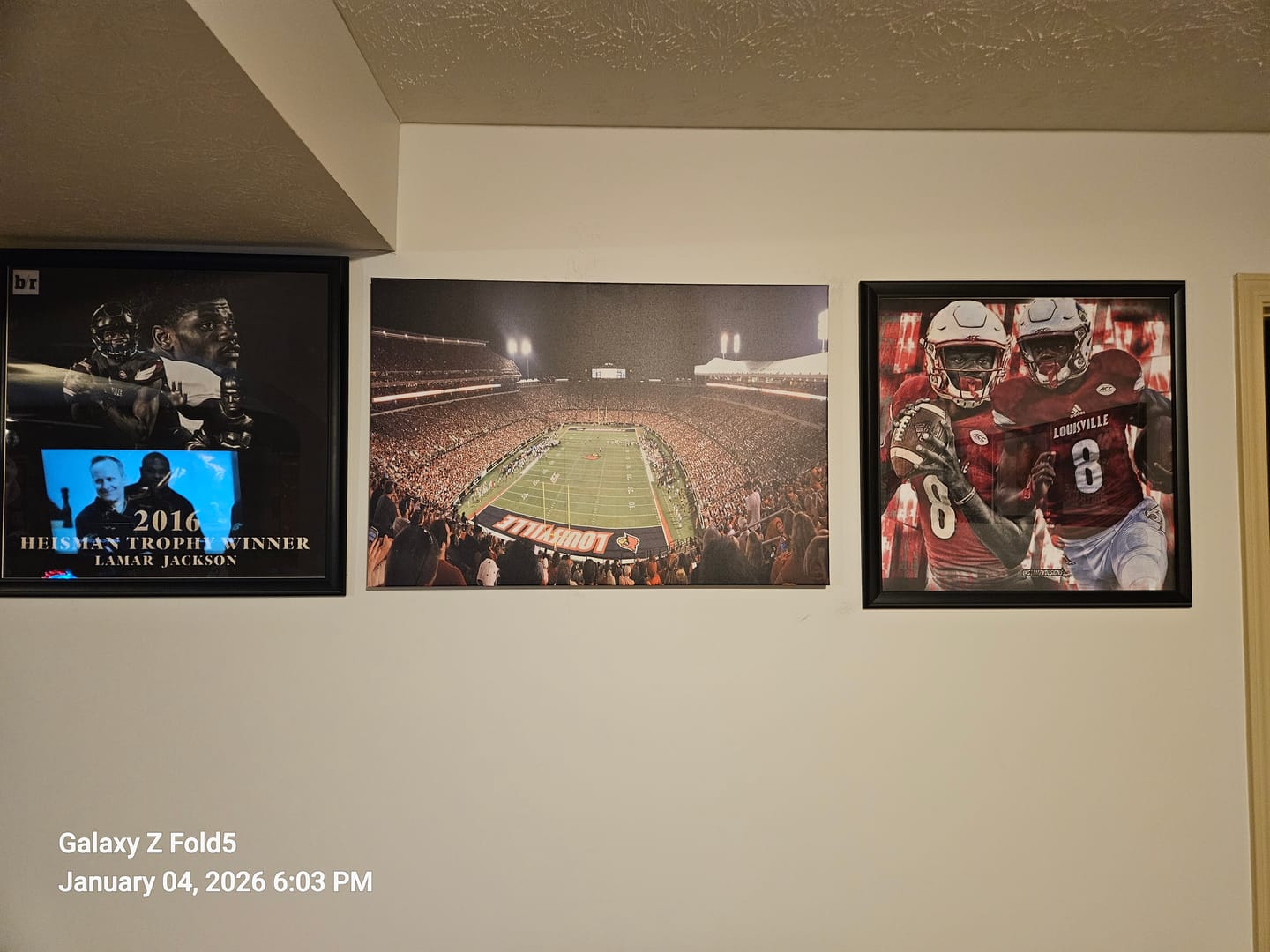 Customer photo review of University of Louisville Cardinals Football Team Print - Louisville Cardinal Stadium Wall Art Canvas