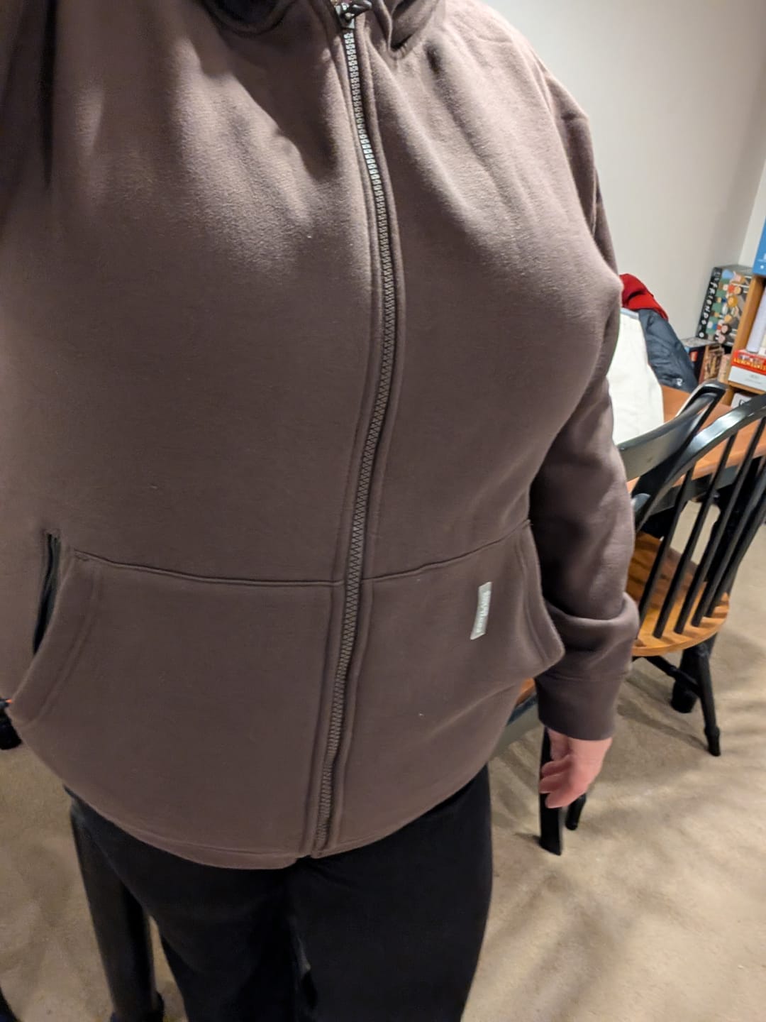 Customer photo review of Cloudburst Zip Hoodie