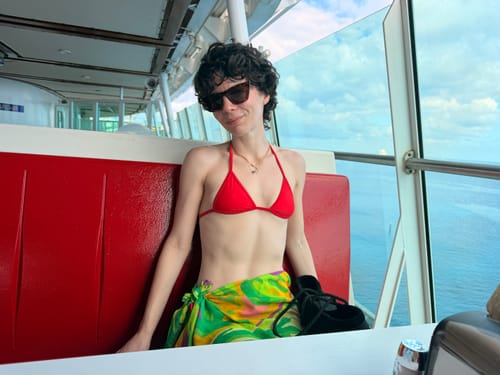 Customer photo review of 008 Micro Bikini Top - Siren Red