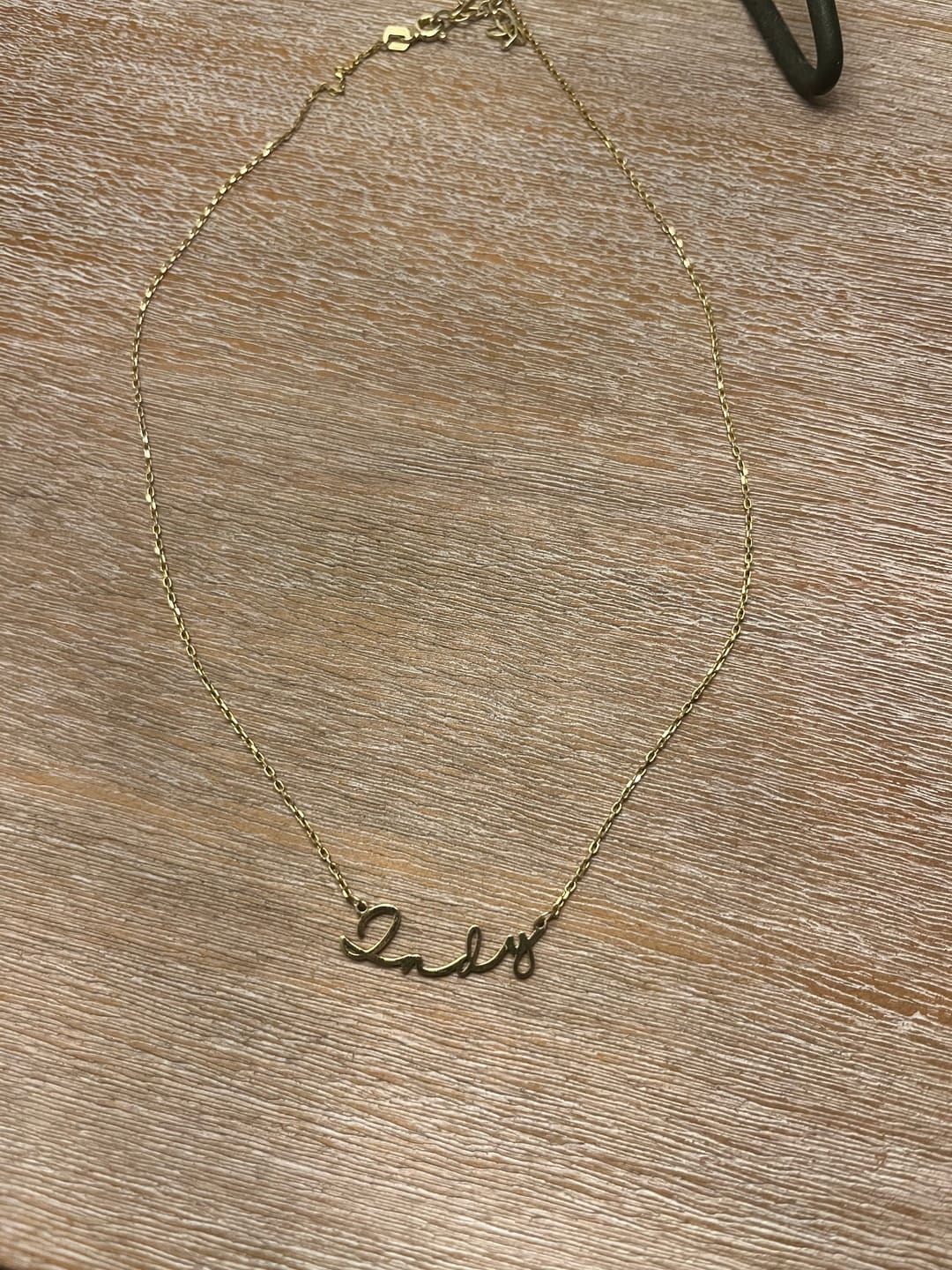 Customer photo review of Signature Name Necklace