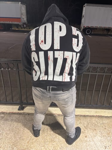 Customer photo review of Godspeed Top 5 Slizzy VVS Hoodie Black Wash