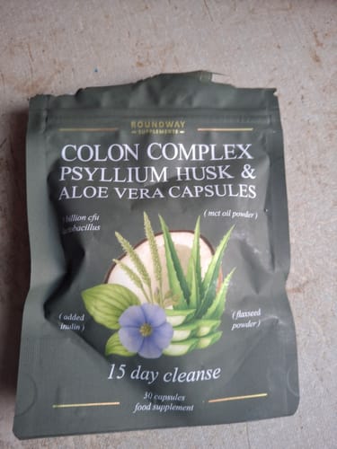 Customer photo review of Colon Complex, Psyllium Husk & Aloe Vera Capsules