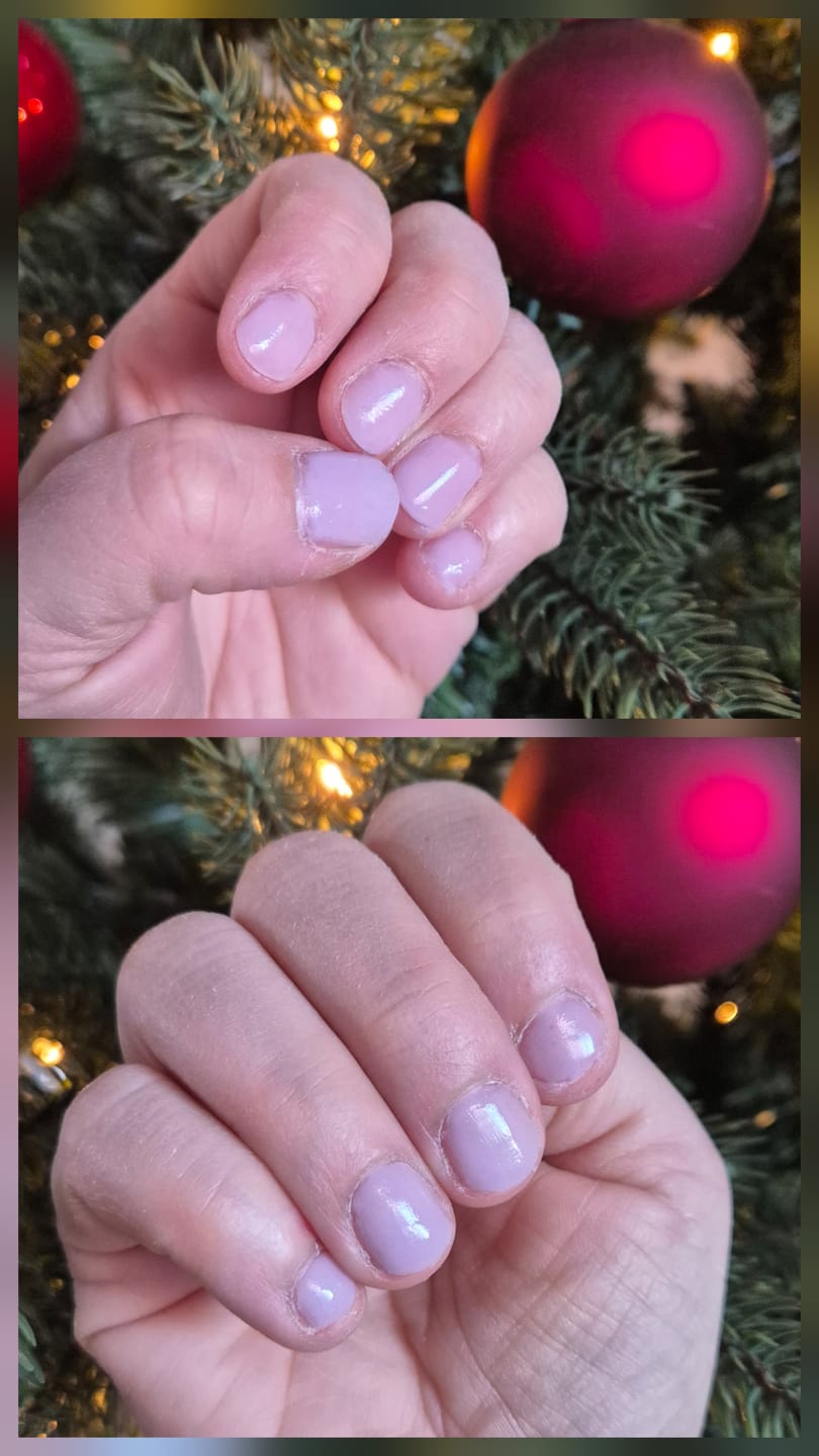 Customer photo review of Nude Beige Dipping Powder
