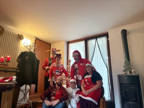 Customer photo review of Chemise de Noël Homme Père Noël Bonhomme de Neige et Renne