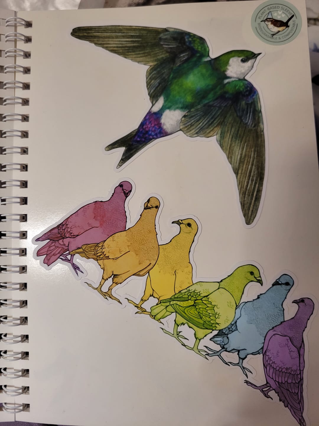 Customer photo review of The Unused Sticker Book
