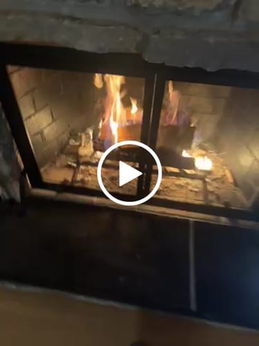 Customer video review of Fireplace Screen with Operable Doors Custom Size 21 Finishes - Legend