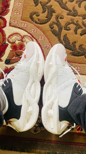 Customer photo review of Singalmaha White Chunky Sole Designer Premium Sneakers