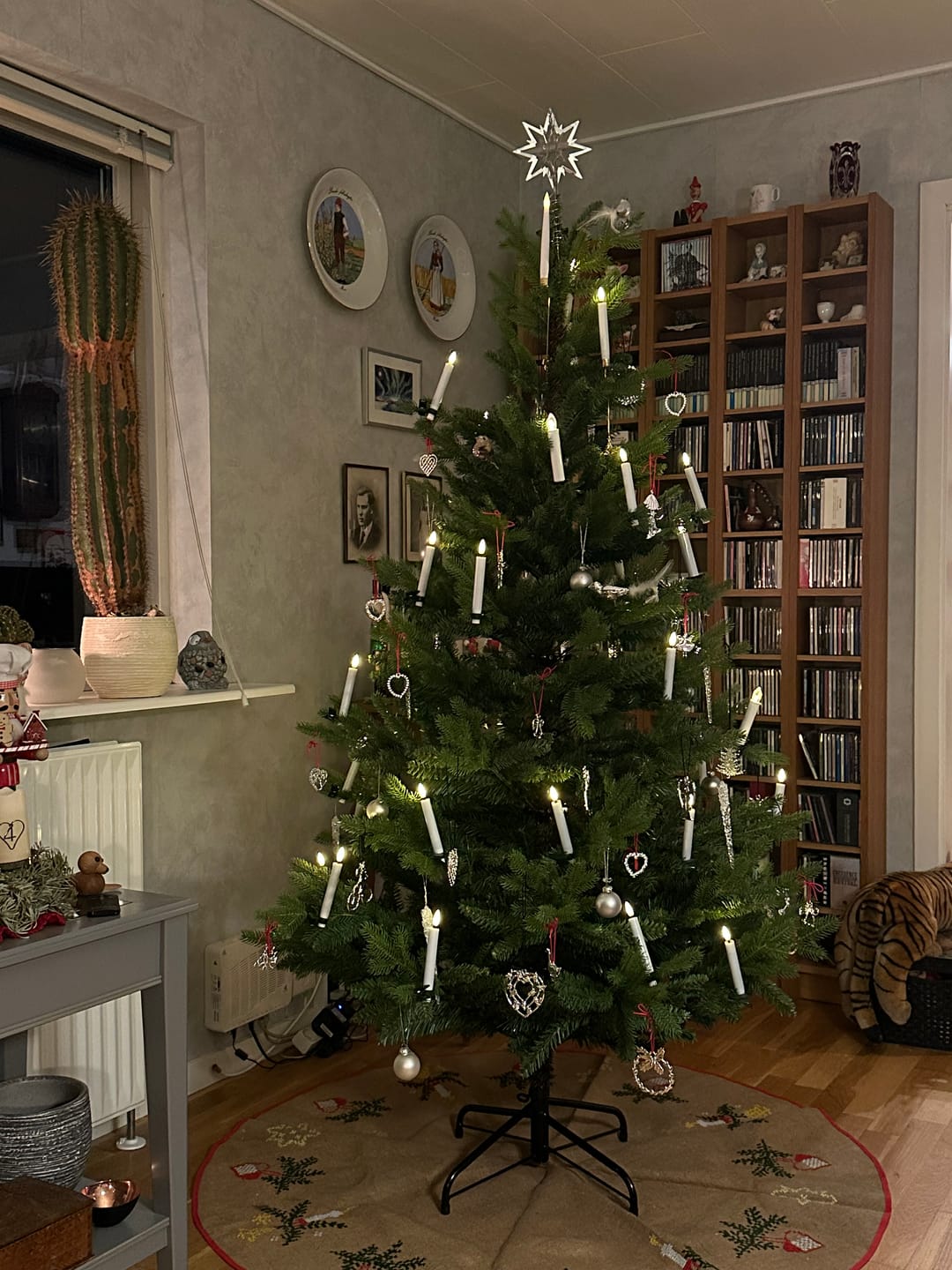 Customer photo review of Juletræslys belagt med stearin 6 stk