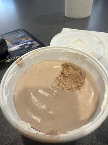 Customer photo review of Whey Protein Powder - Single Serving Sample Stick Packs