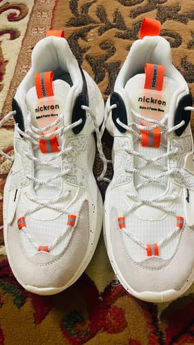 Customer photo review of Singalmaha White Chunky Sole Designer Premium Sneakers