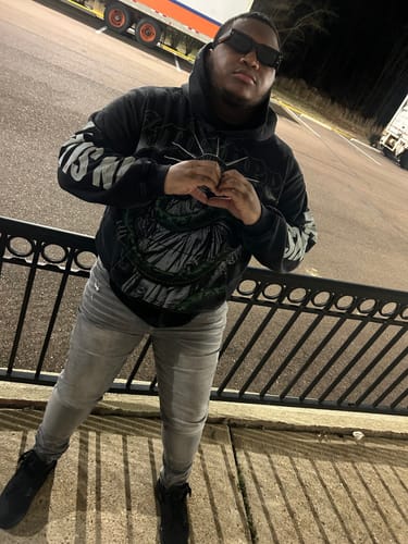 Customer photo review of Godspeed Top 5 Slizzy VVS Hoodie Black Wash