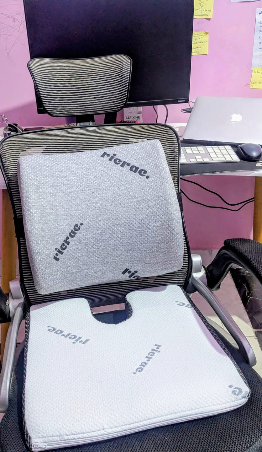 Customer photo review of Tailbone Seat Cushion - Rash