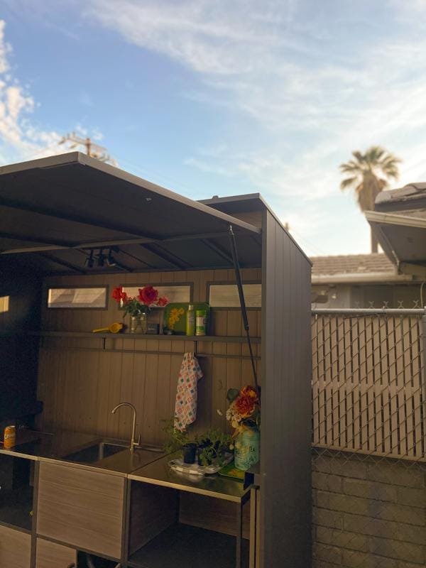 Customer photo review of SUNJOY Fleetwood Modular Outdoor Kitchen Set / BBQ Station