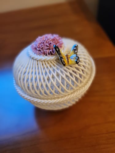 Customer photo review of Belleek Classic Flowers of the Month January - Carnation