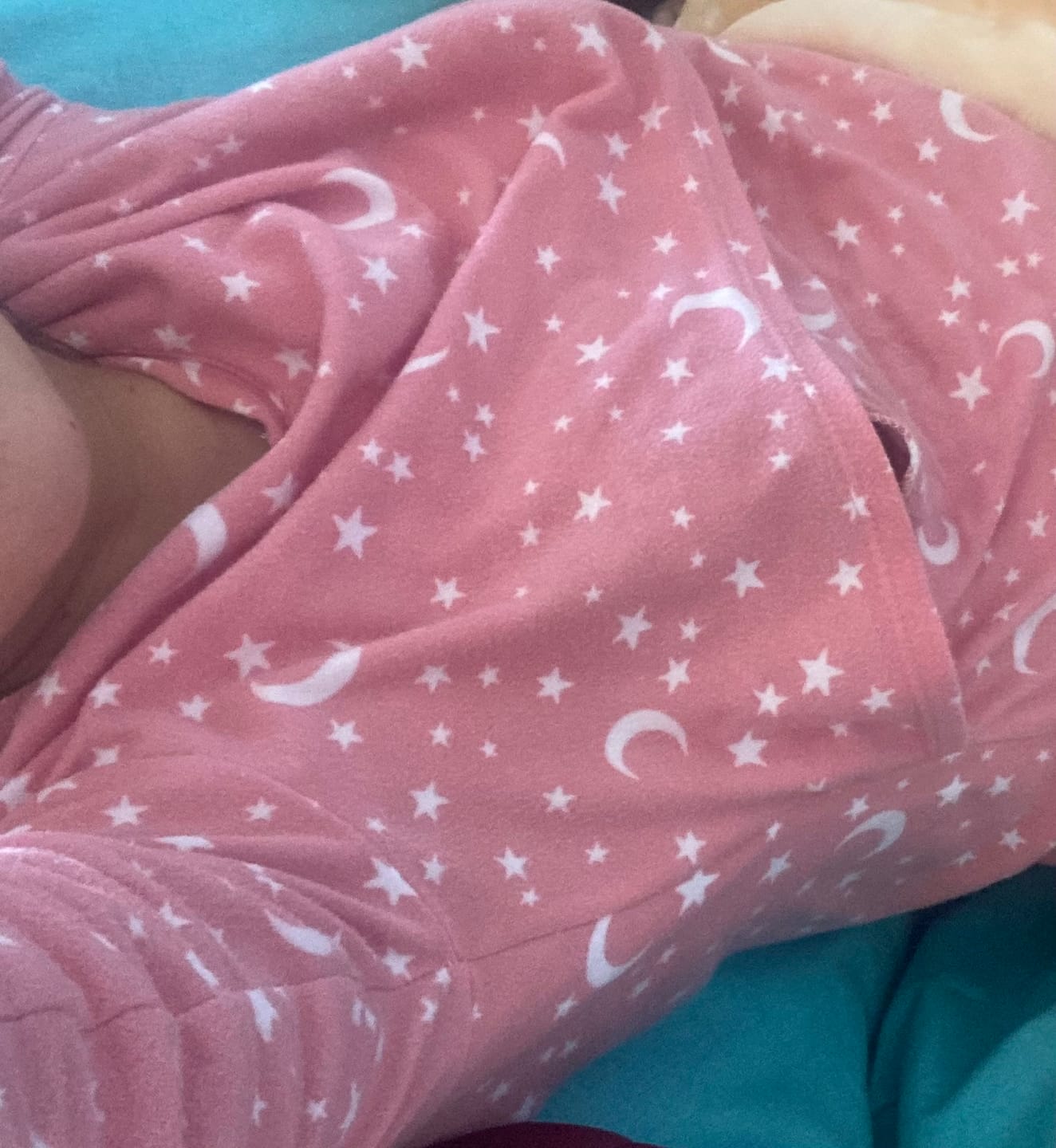 Customer photo review of Pijama de mater y lact •Estrellas rosa• FLEECE DELGADO