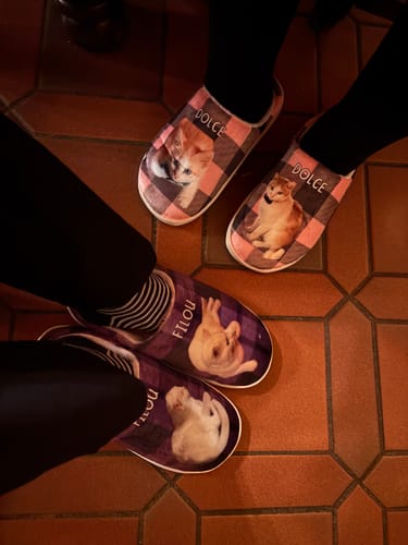 Customer photo review of Chaussons Douillets Personnalisés avec Photo - Cadeau Douillet et Unique