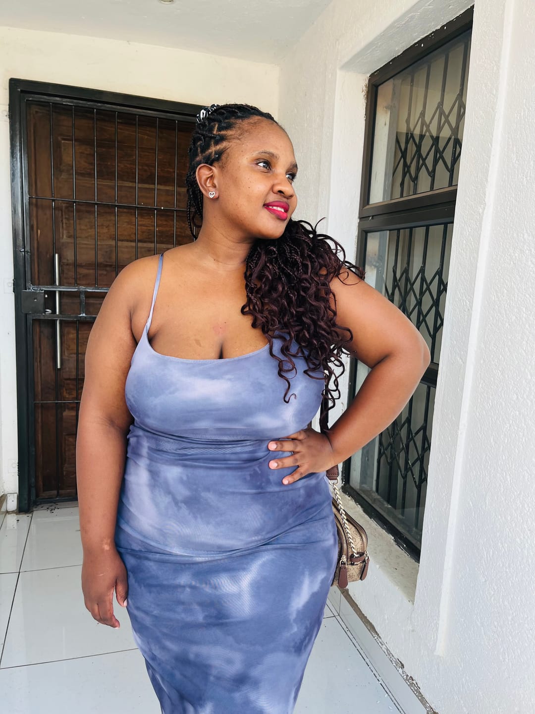 Customer photo review of Silver Thando Studs