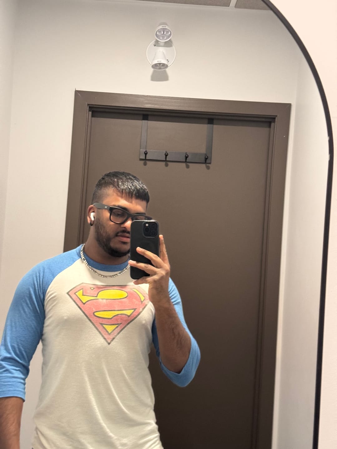 Customer photo review of 8072 - Superman 3/4 Raglan Shirts - JAN 6th