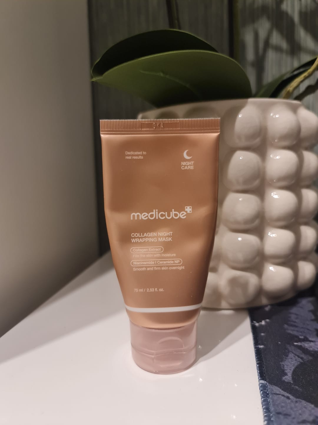 Customer photo review of Nostiprinoša nakts maska sejai Medicube Collagen Night Wrapping Mask