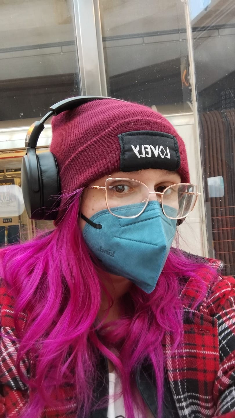 Customer photo review of Kind KN95 Respirator Mask - Colour Series (Cone Shape)