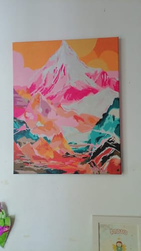 Customer photo review of Monte Andino (Pintura por Números) 40x50 cm
