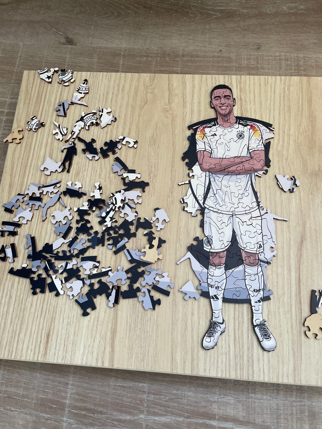 Customer photo review of Jamal Musiala - Holzpuzzle