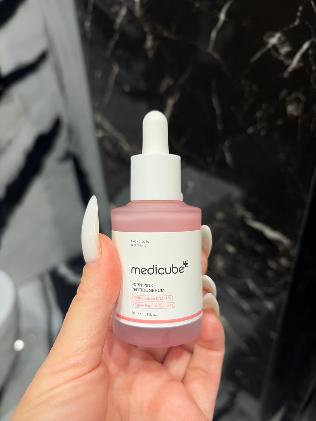 Customer photo review of Liftinga serums ar PDRN un peptīdiem Medicube PDRN Pink Peptide Serum