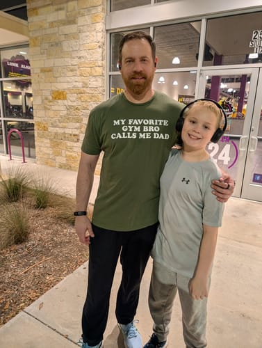 Customer photo review of Favorite Gym Bro T-Shirt