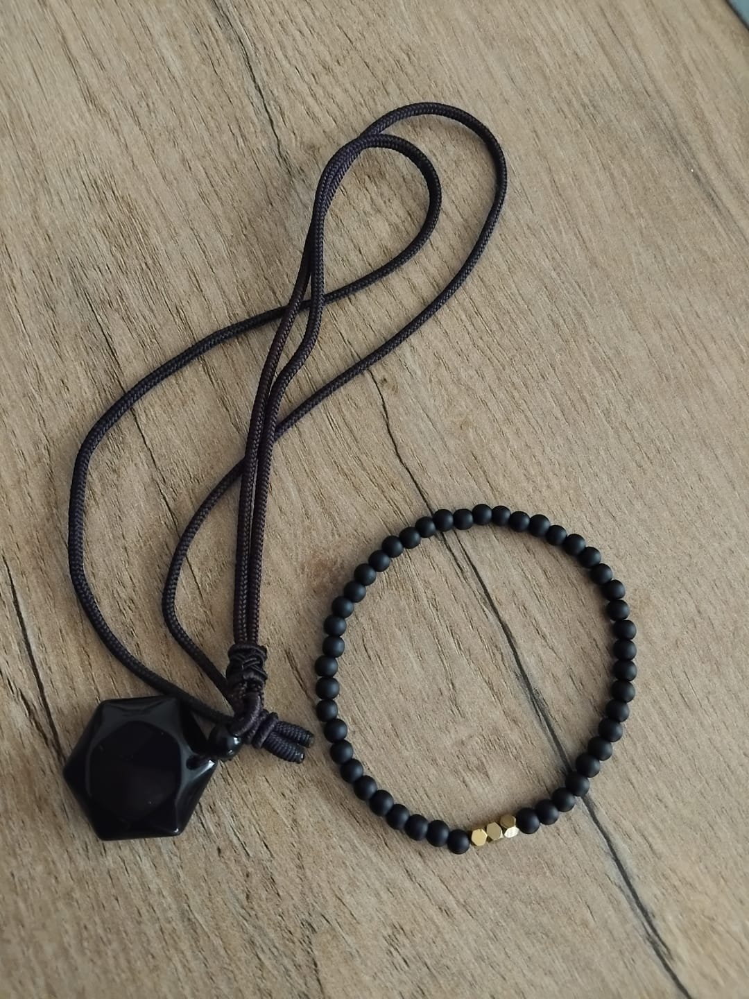 Customer photo review of Obsidian Anti-Negativität Set