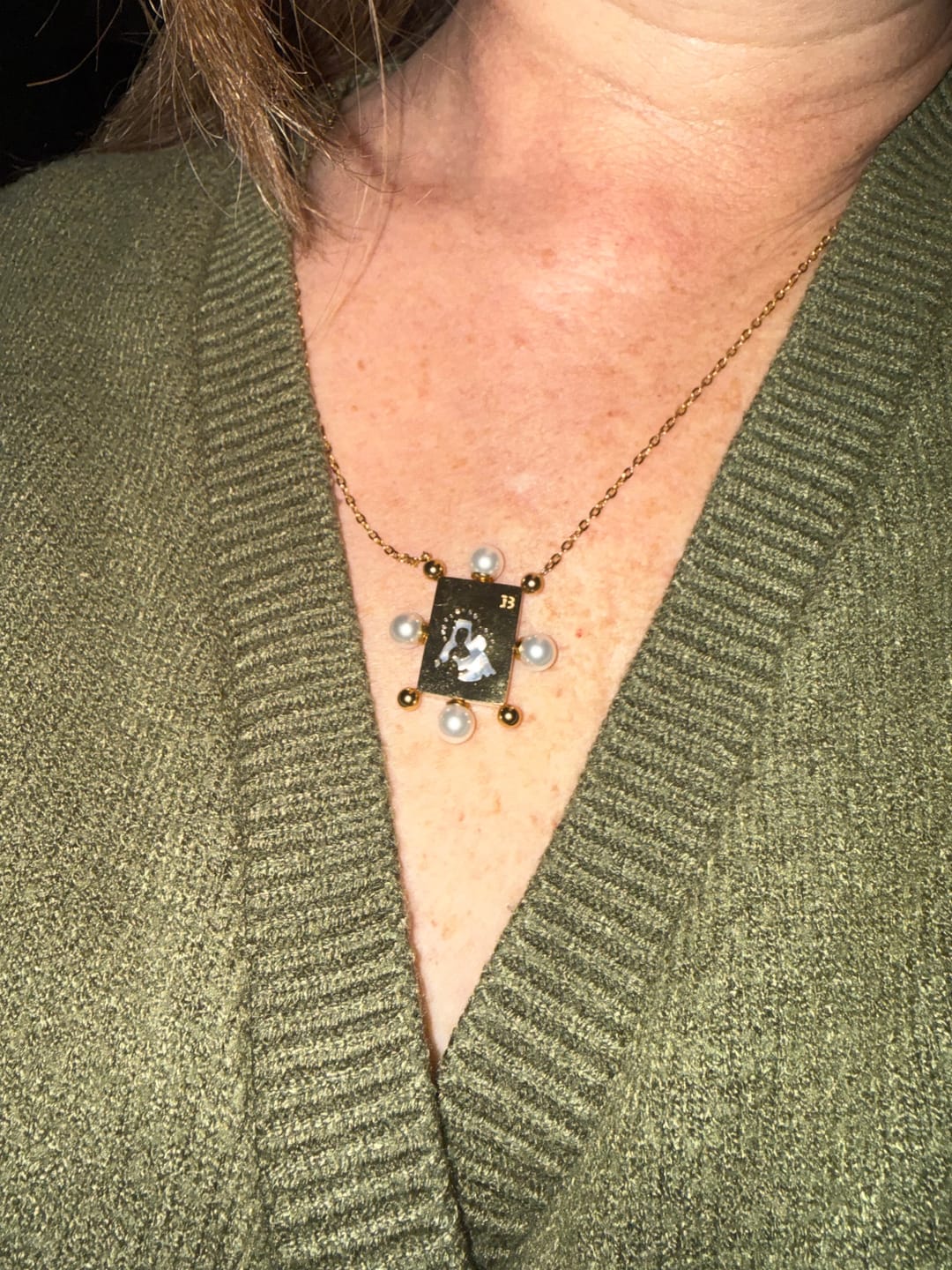 Customer photo review of ONE double sided scapular -CHAIN-