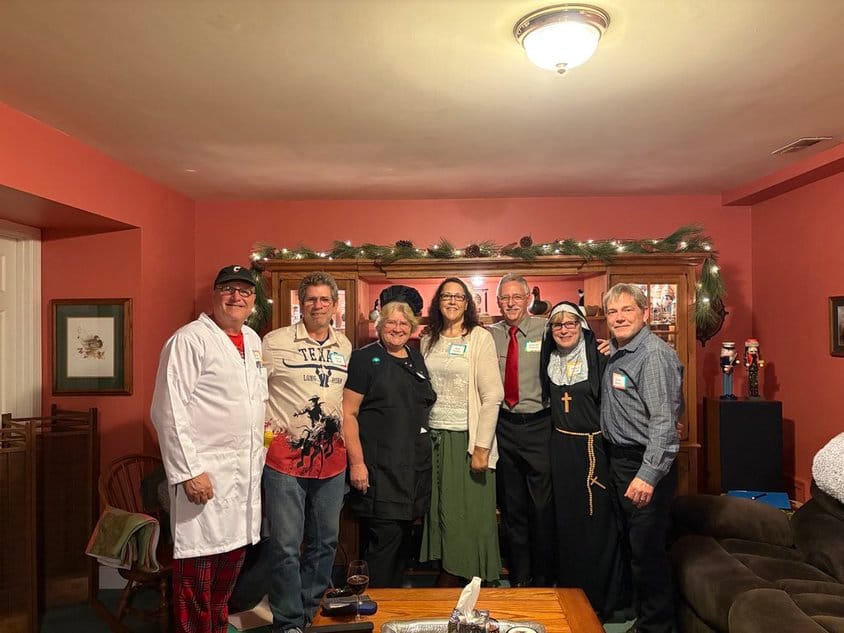 Customer photo review of A Wine Tasting Themed Murder Mystery Game Kit