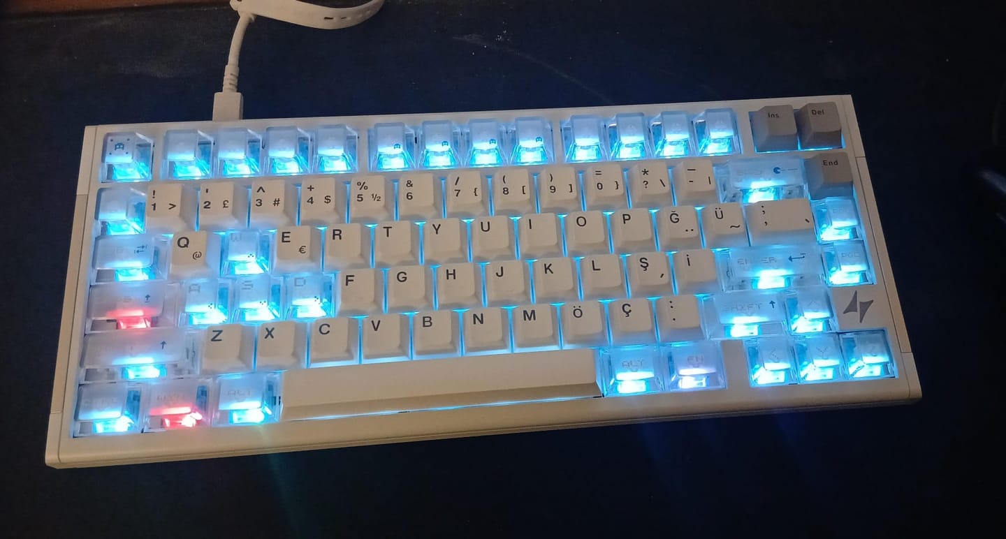 Customer photo review of ATK RS7 V2 Alüminyum Klavye (Manyetik Switch / HE)