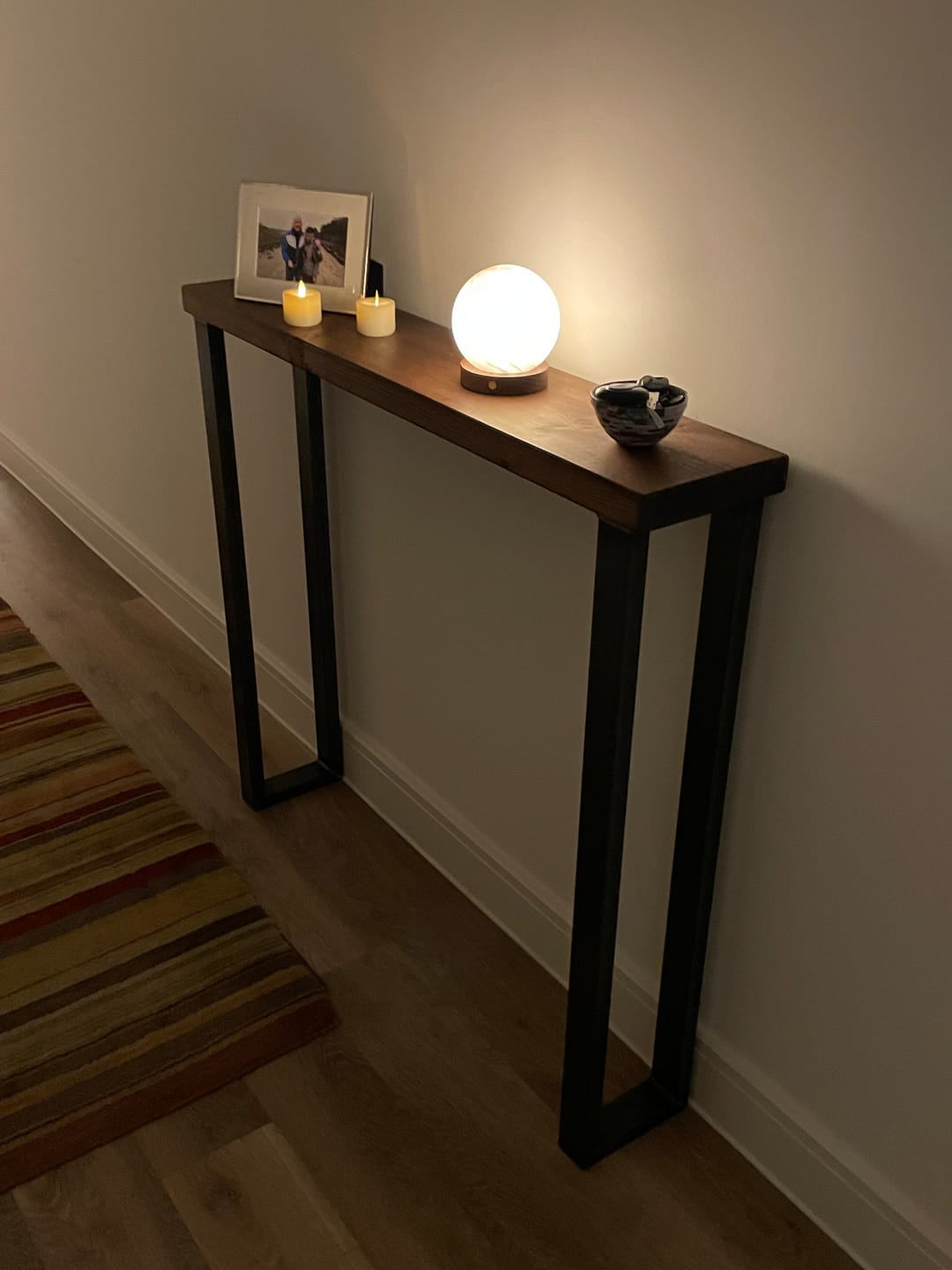 Customer photo review of Rustic Console Table  | 20cm Depth