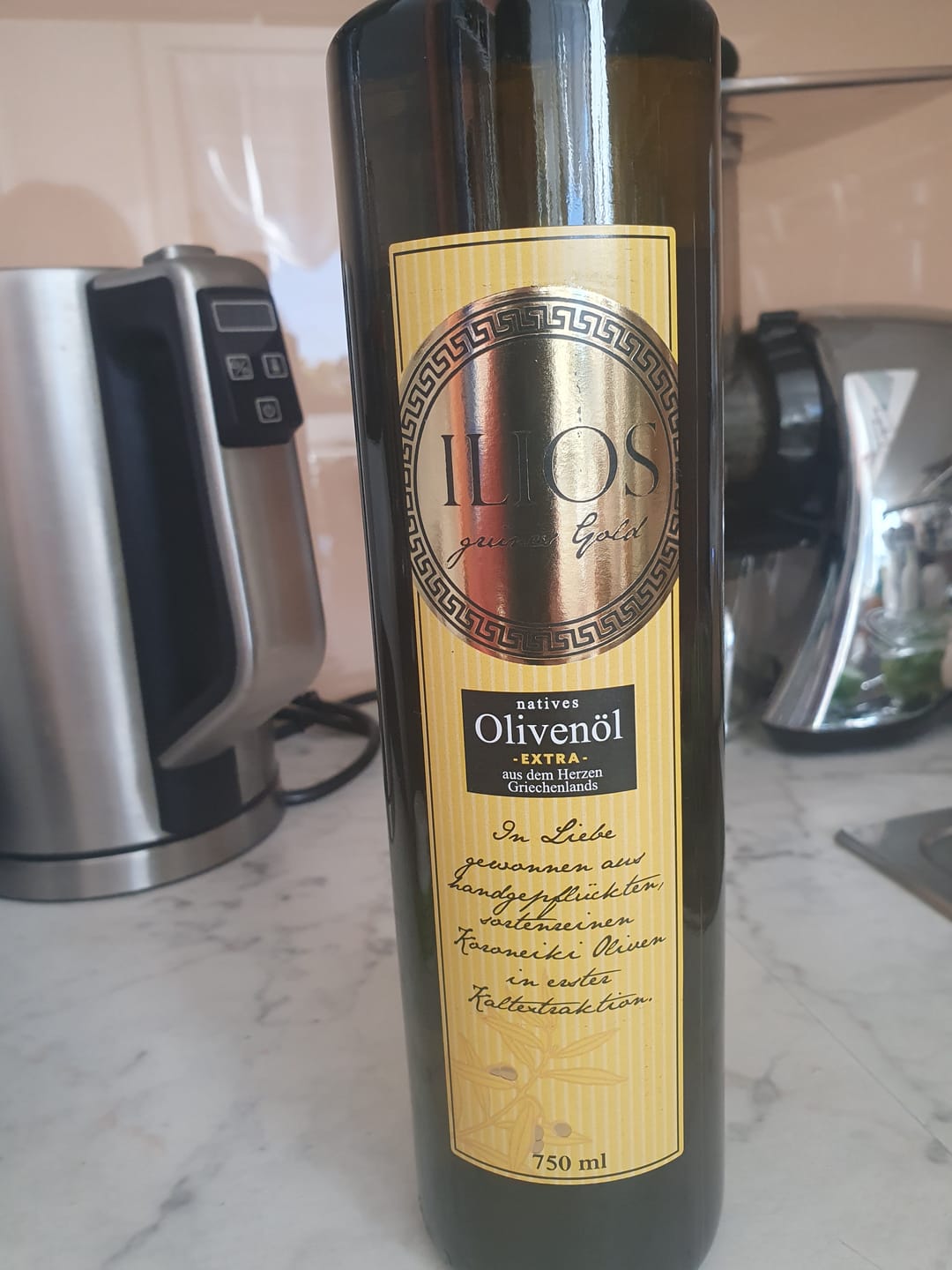 Customer photo review of Extra natives Olivenöl (750 ml)
