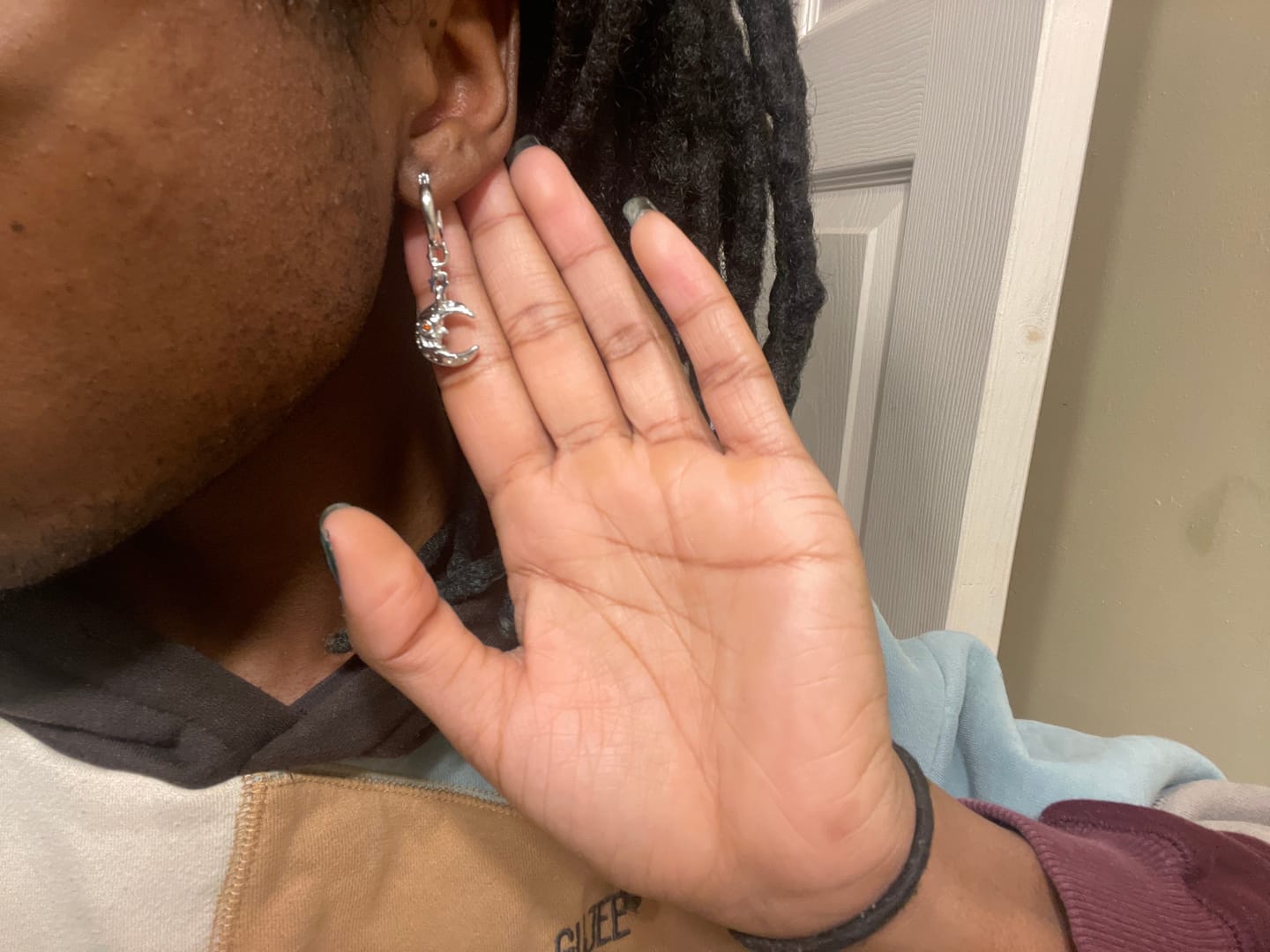 Customer photo review of LUNA DANGLE EARRING