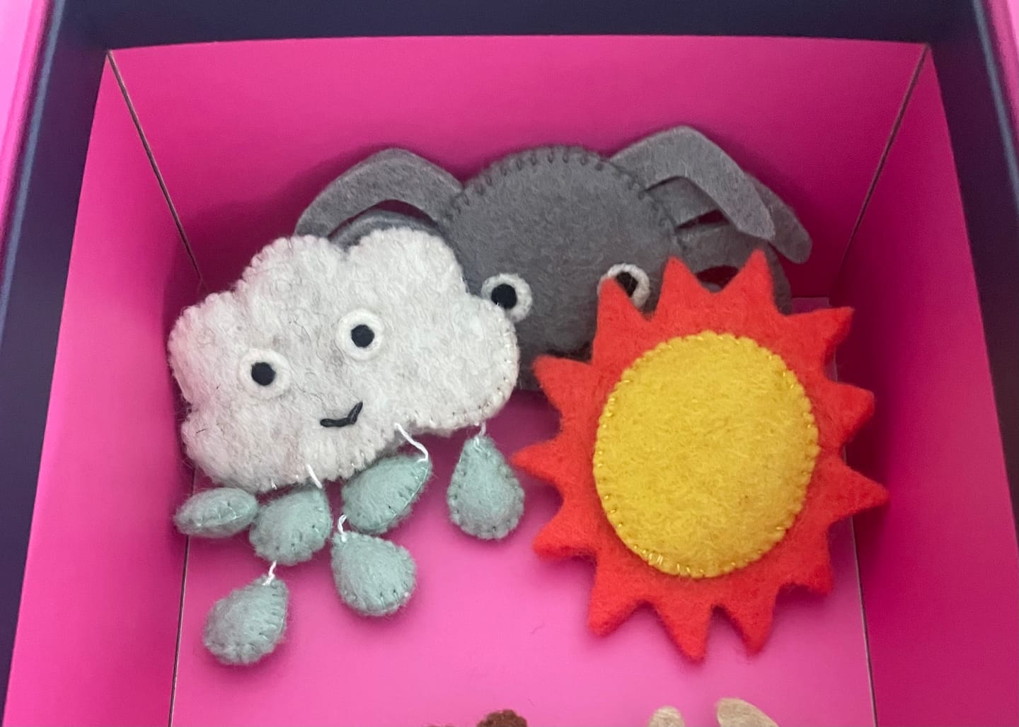 Customer photo review of Itsy Bitsy Spider (Incy Wincy Spider), Finger Puppet Set