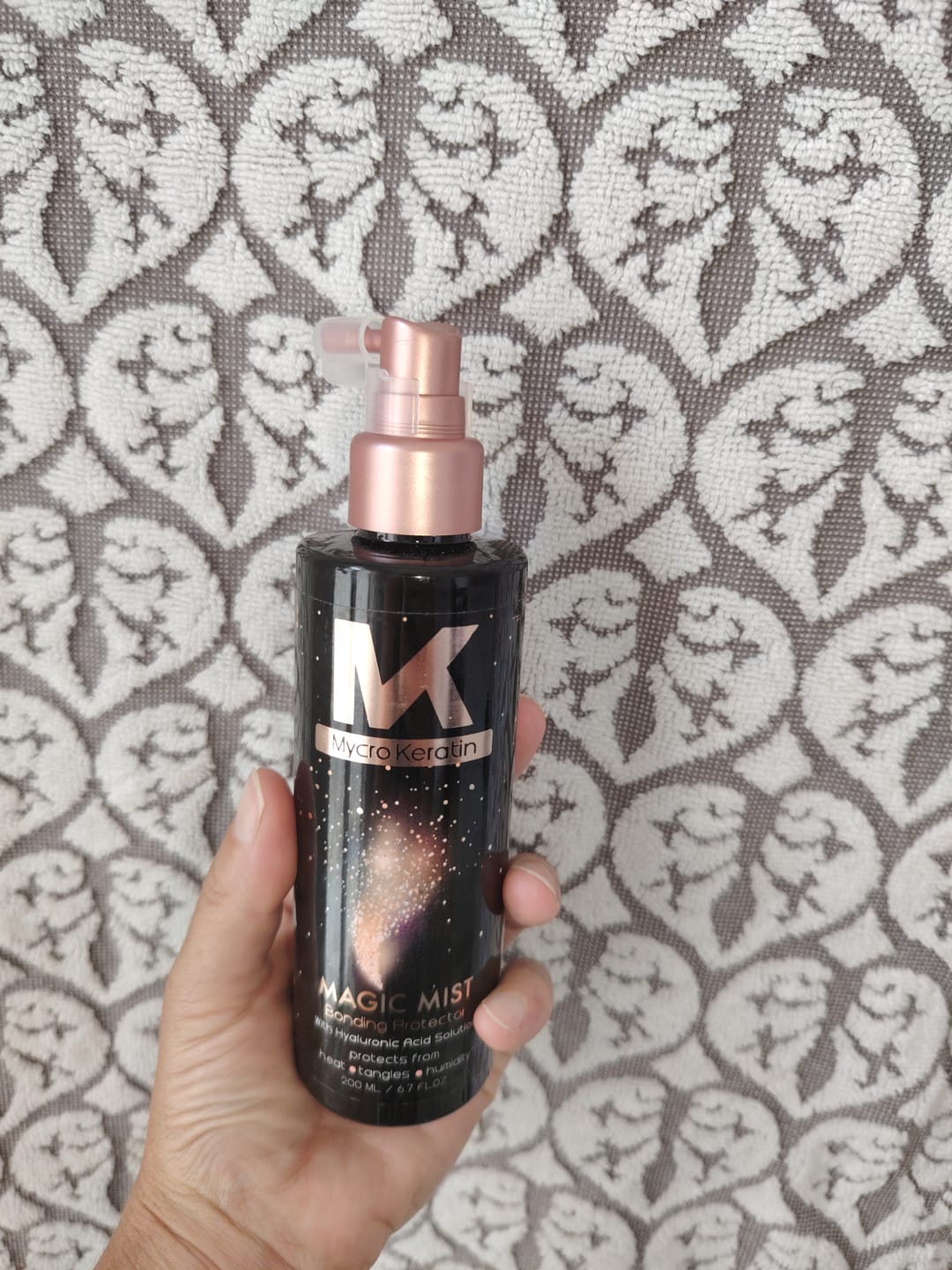 Customer photo review of Mycro Keratin Magic Mist Bonding Protector - Heat Protectant Spray 200ml