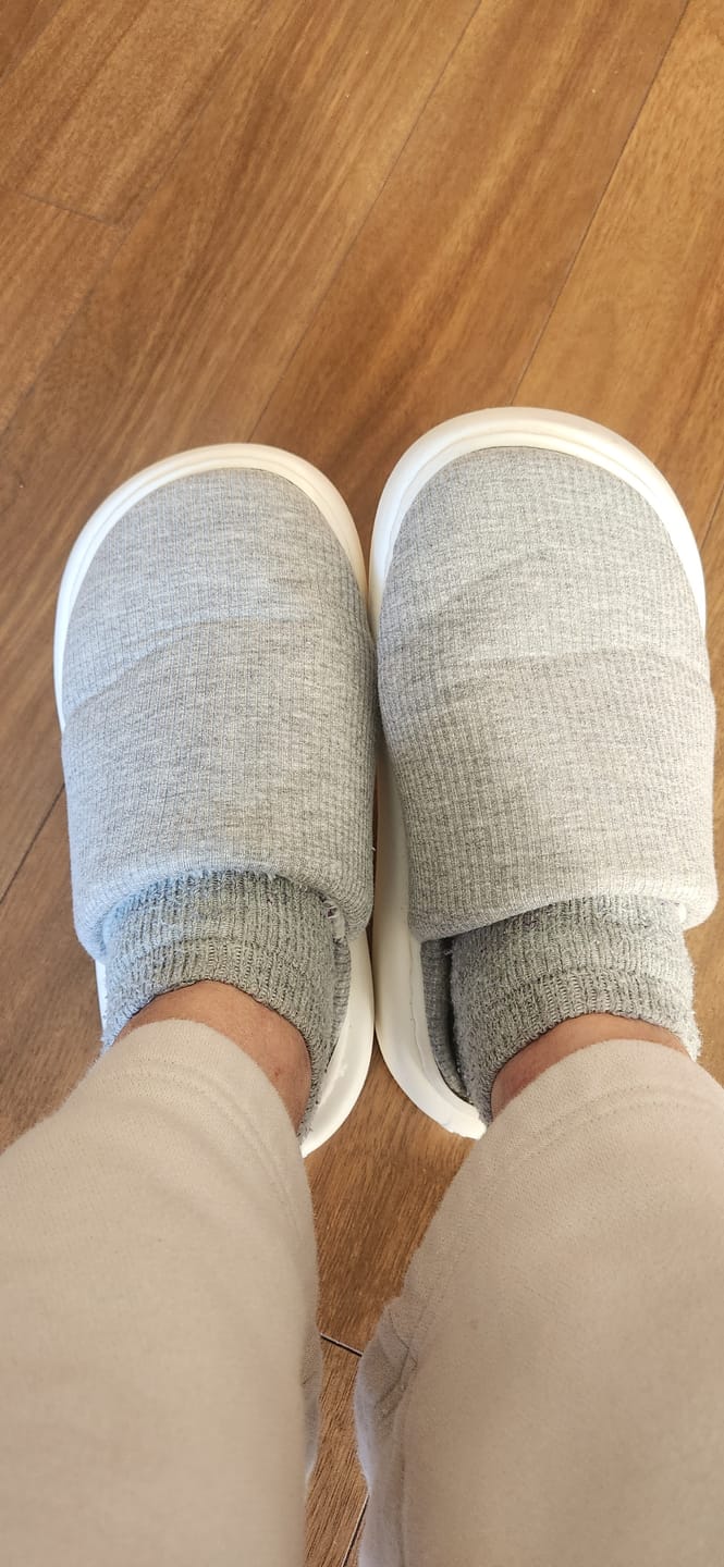 Customer photo review of Cloud Slides - Cozy Plush Fur-Lined Slippers