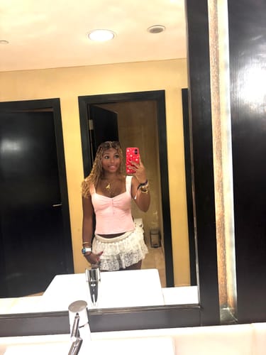 Customer photo review of A Minnie Letter Star Necklace Charm