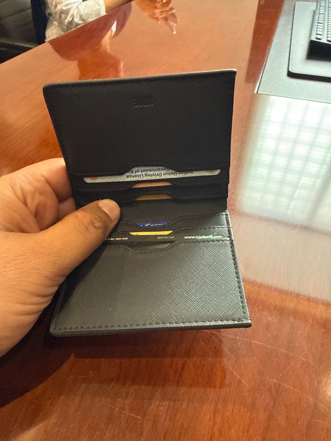 Customer photo review of SLEIGHT RFID BI-FOLD WALLET