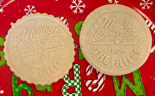 Customer photo review of Custom Christmas Cookie Stamp Embosser - Design #6
