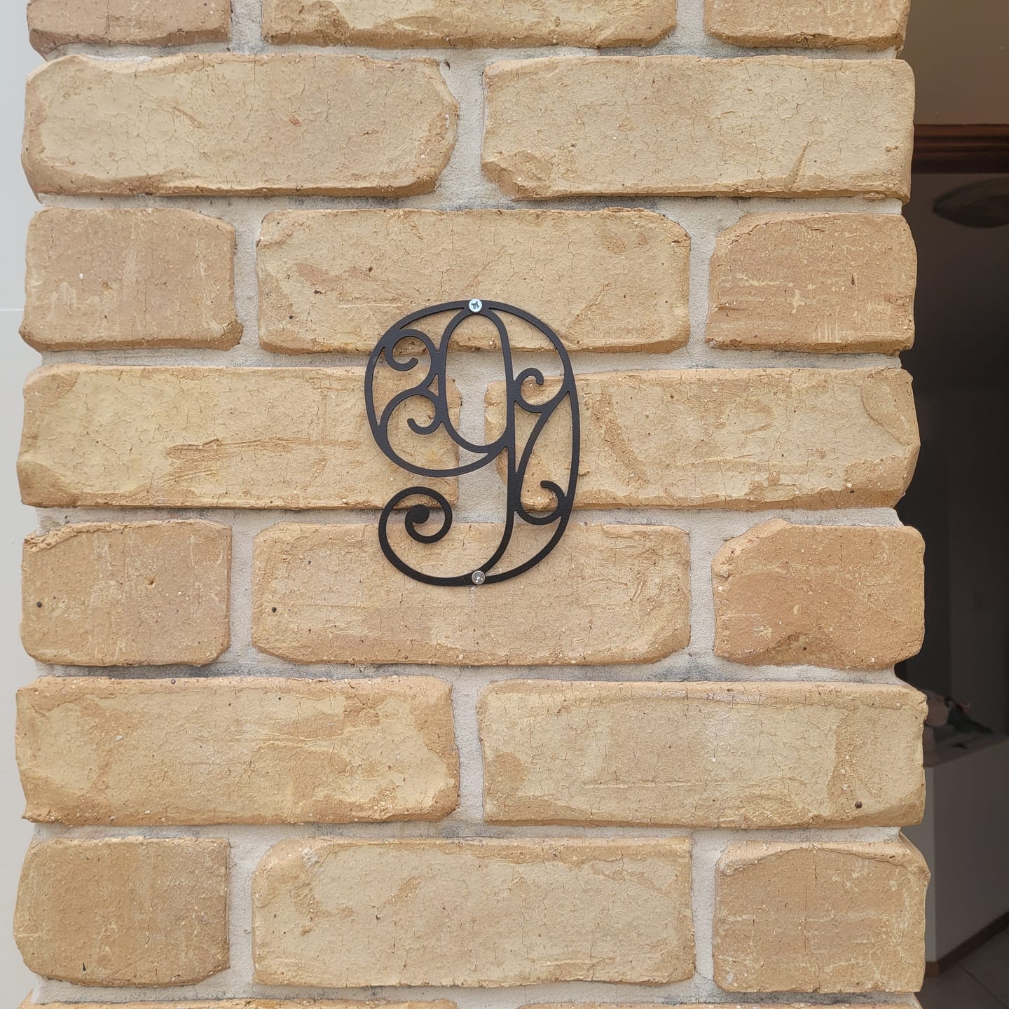 Customer photo review of Twist House Numbers