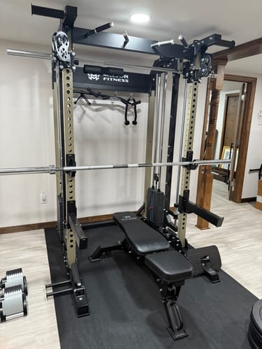 Customer photo review of Major Fitness B52 All-In-One Home Gym Smith Machine