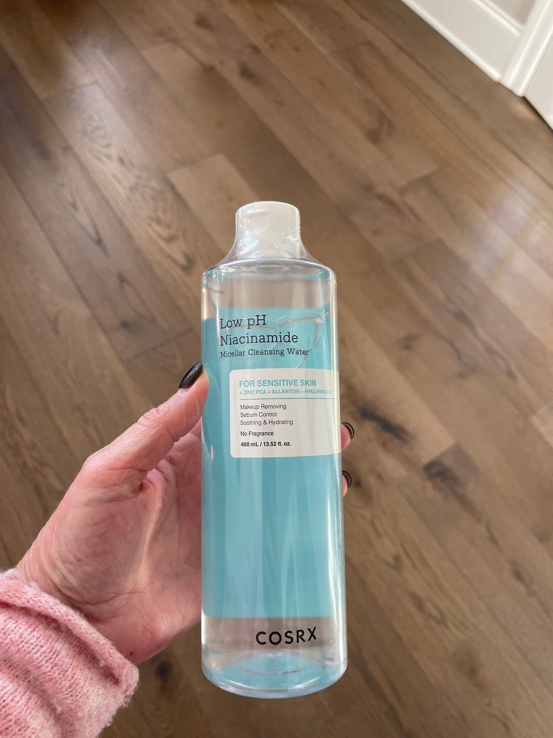 Customer photo review of Micelārais ūdens ar niacinamīdu COSRX Low pH Niacinamide Micellar Cleansing Water
