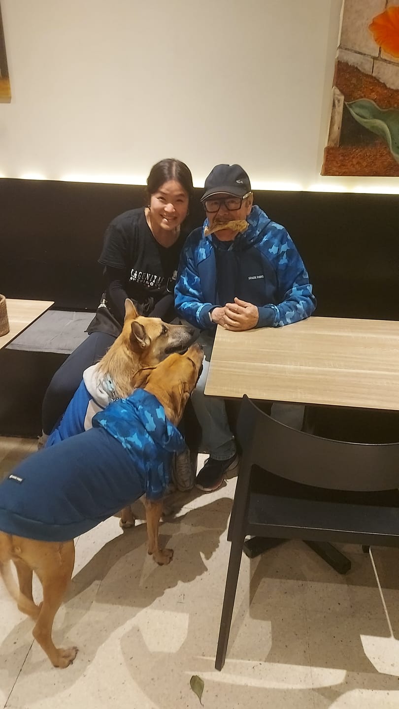 Customer photo review of Blue Camo Human Hoodie