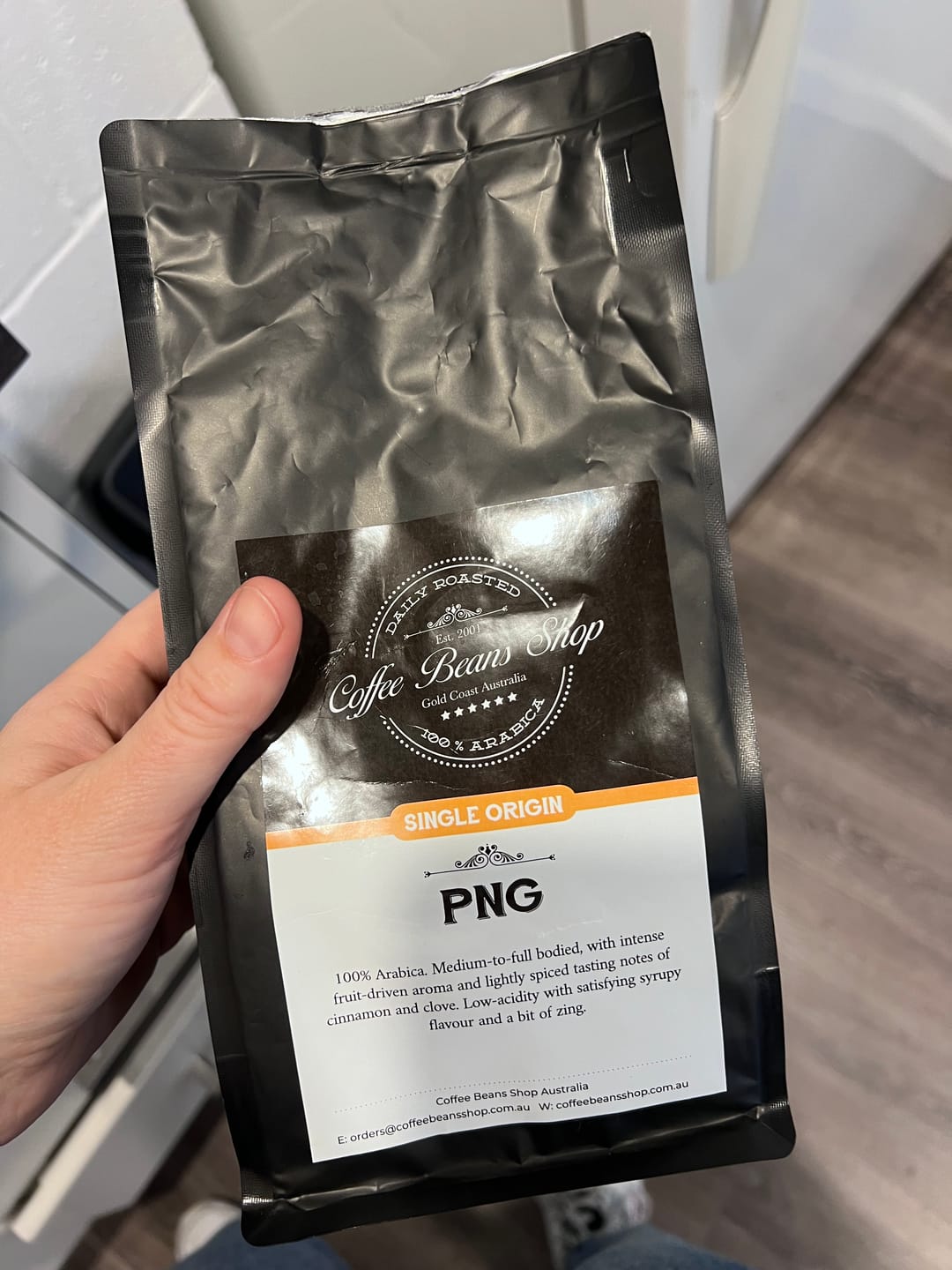 Customer photo review of PNG Coffee Beans