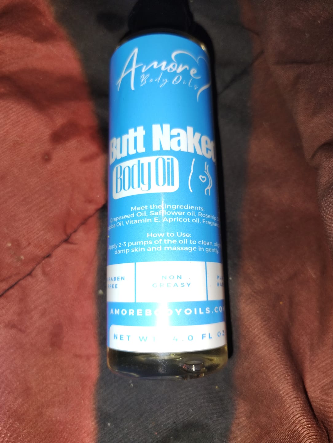 Customer photo review of Butt Naked - Body Oil